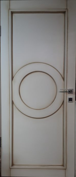 Межкомнатная дверь в профиле массив (эмаль с патиной) Тараз